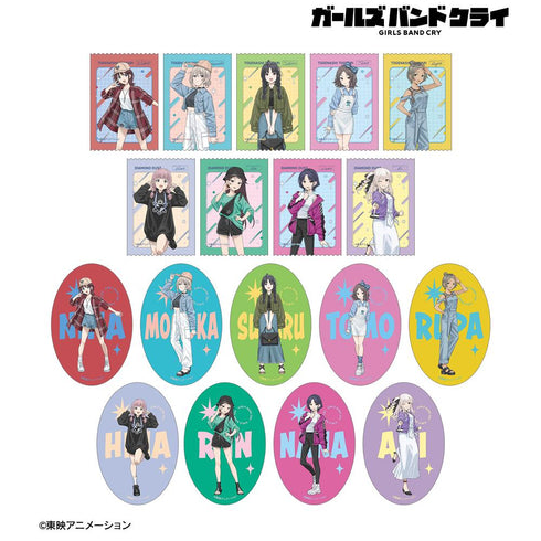 『ガールズバンドクライ』描き下ろし 私服ver. トレーディングダイカットステッカー(単位/BOX)